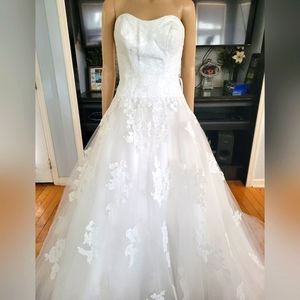 White DaVinci Dress Size 6 Style #50236